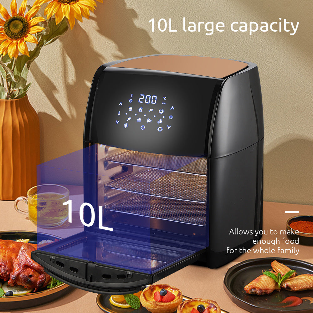 Miui 10L Air Circulation Fryer with Touch Screen Control - 1800W Visual Fryer