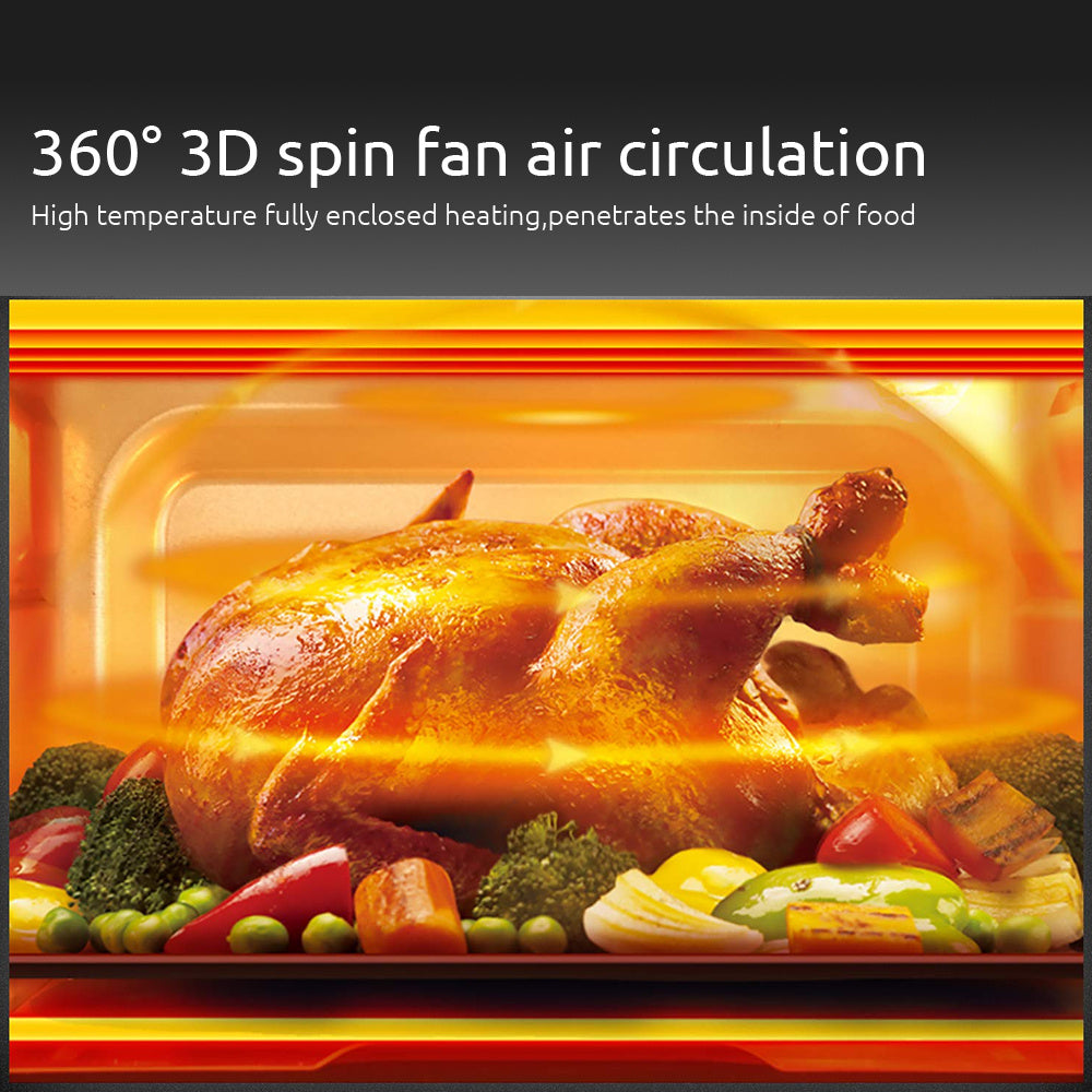 Miui 10L Air Circulation Fryer with Touch Screen Control - 1800W Visual Fryer