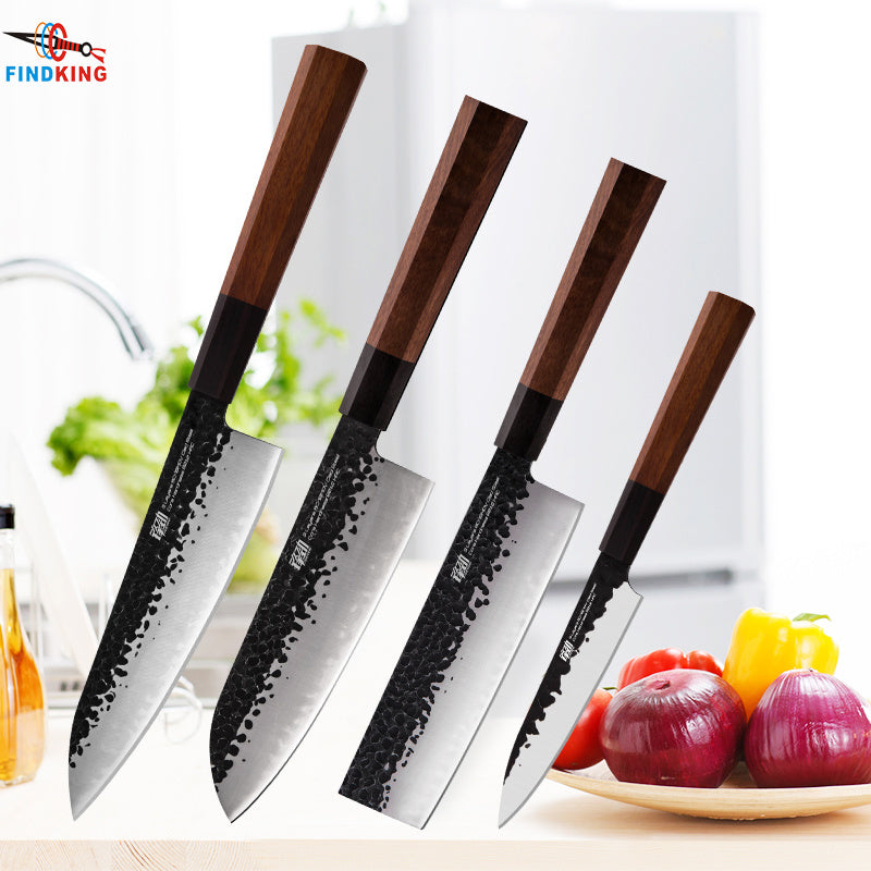 FINDKING 4-Piece Japanese Steel Professional Knife Set