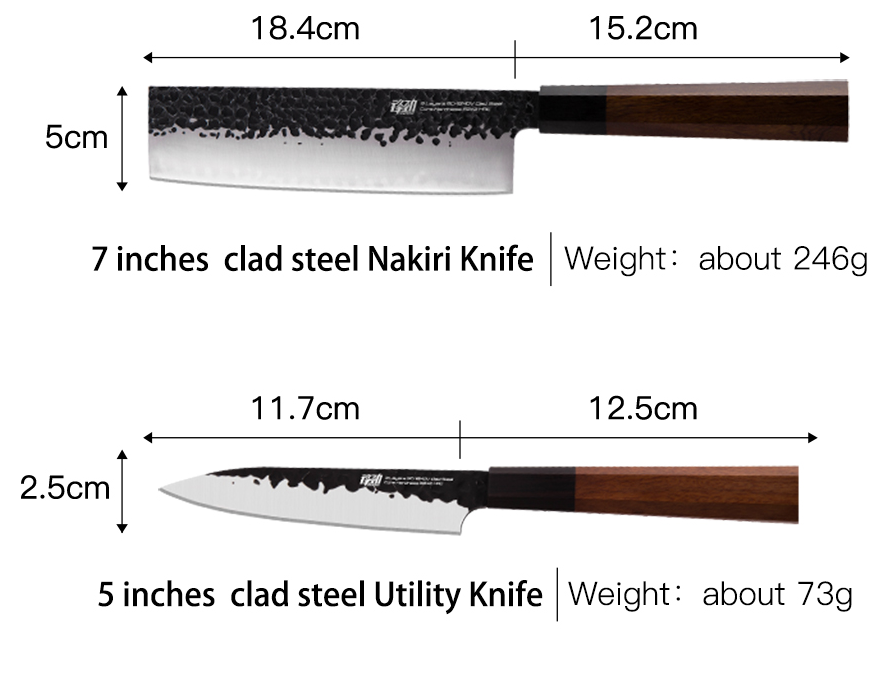 FINDKING 4-Piece Japanese Steel Professional Knife Set