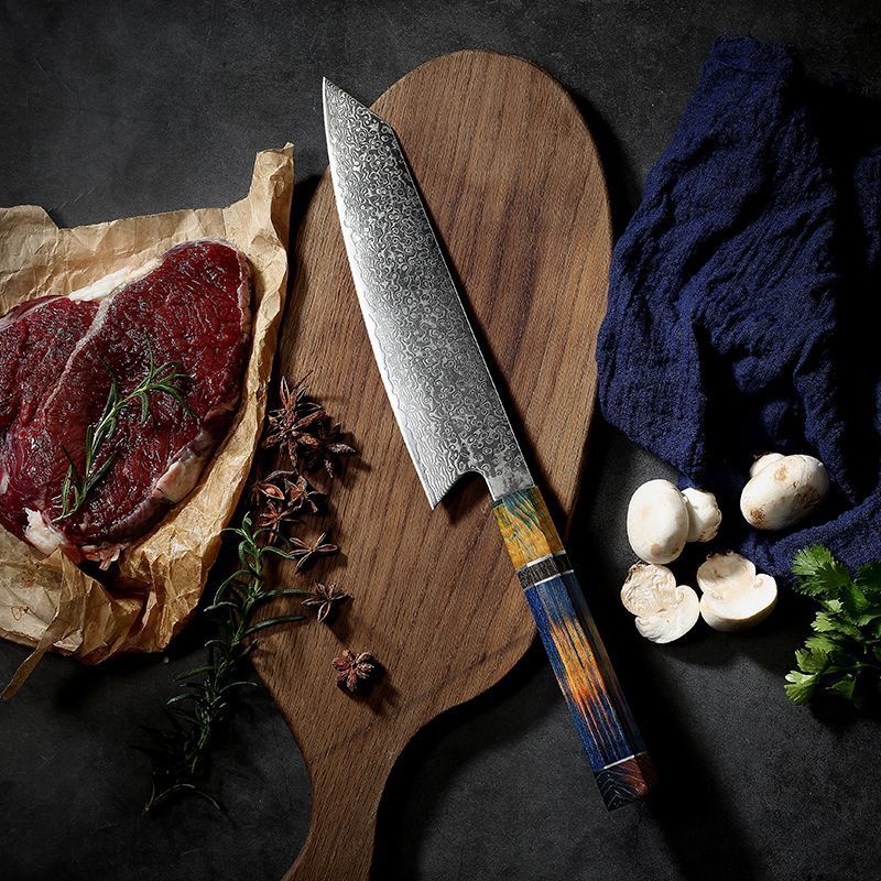 Damascus Steel VG Household Chef's Kitchen Knife - 8-Inch Blade