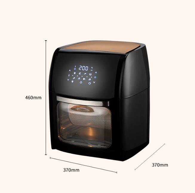 Miui 10L Air Circulation Fryer with Touch Screen Control - 1800W Visual Fryer