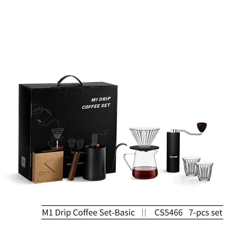 Bomber Hand Brewed Coffee Pot Set Gift Box - Stainless Steel Drip Coffee Kit