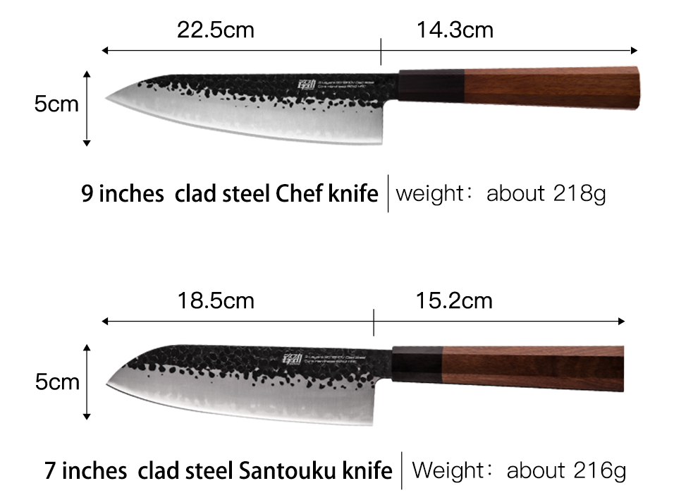 FINDKING 4-Piece Japanese Steel Professional Knife Set