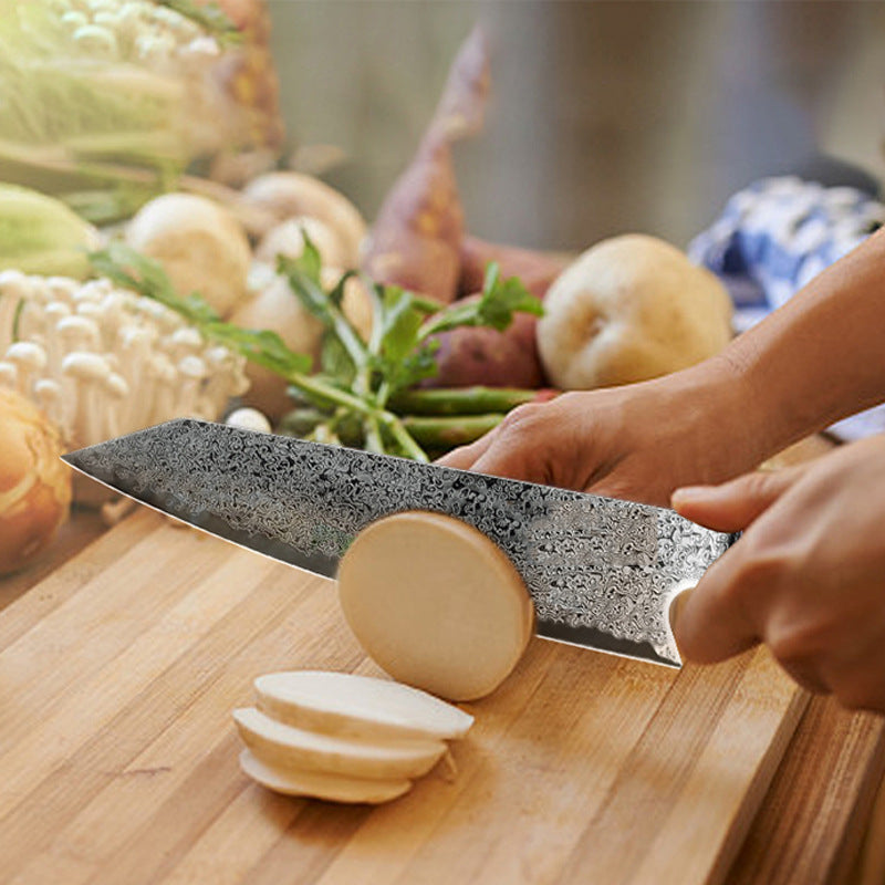 Damascus Steel VG Household Chef's Kitchen Knife - 8-Inch Blade